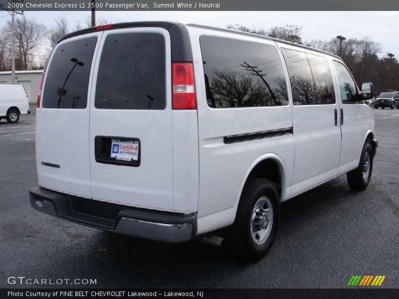 Summit White / Neutral 2009 Chevrolet Express LS 3500 Passenger Van
