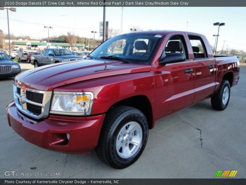 Inferno Red Crystal Pearl / Dark Slate Gray/Medium Slate Gray 2010 Dodge Dakota ST Crew Cab 4x4
