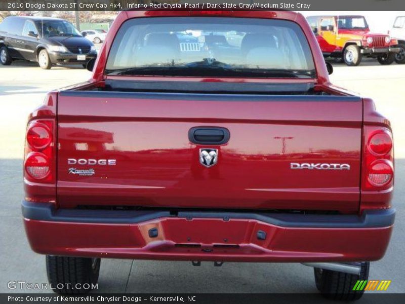 Inferno Red Crystal Pearl / Dark Slate Gray/Medium Slate Gray 2010 Dodge Dakota ST Crew Cab 4x4