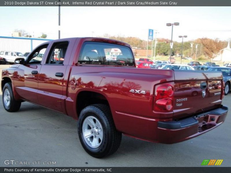 Inferno Red Crystal Pearl / Dark Slate Gray/Medium Slate Gray 2010 Dodge Dakota ST Crew Cab 4x4
