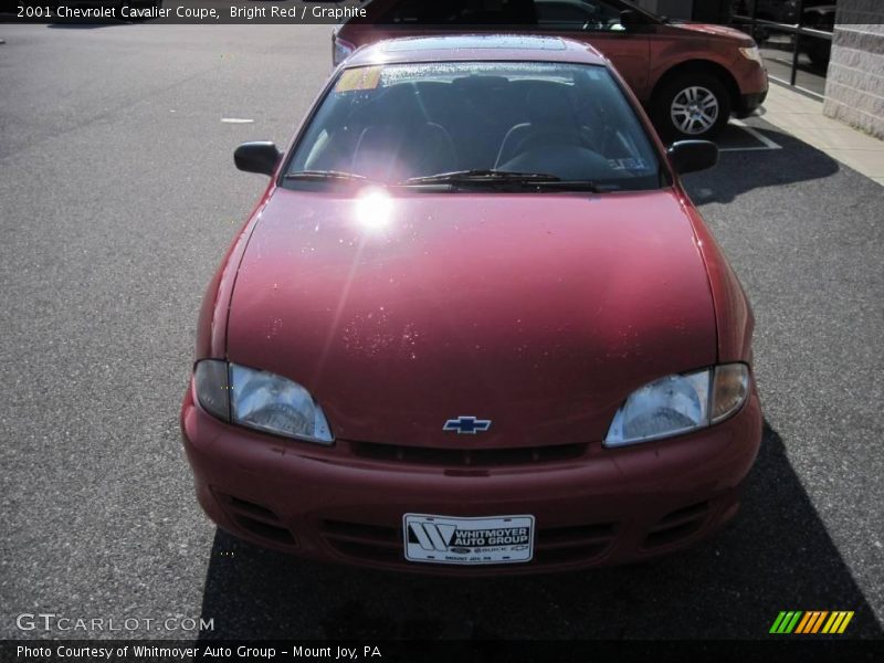 Bright Red / Graphite 2001 Chevrolet Cavalier Coupe