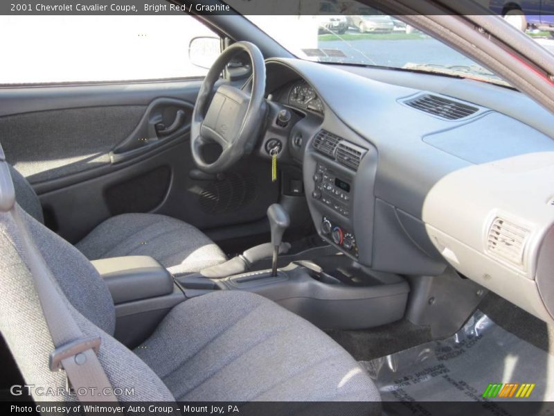 Bright Red / Graphite 2001 Chevrolet Cavalier Coupe