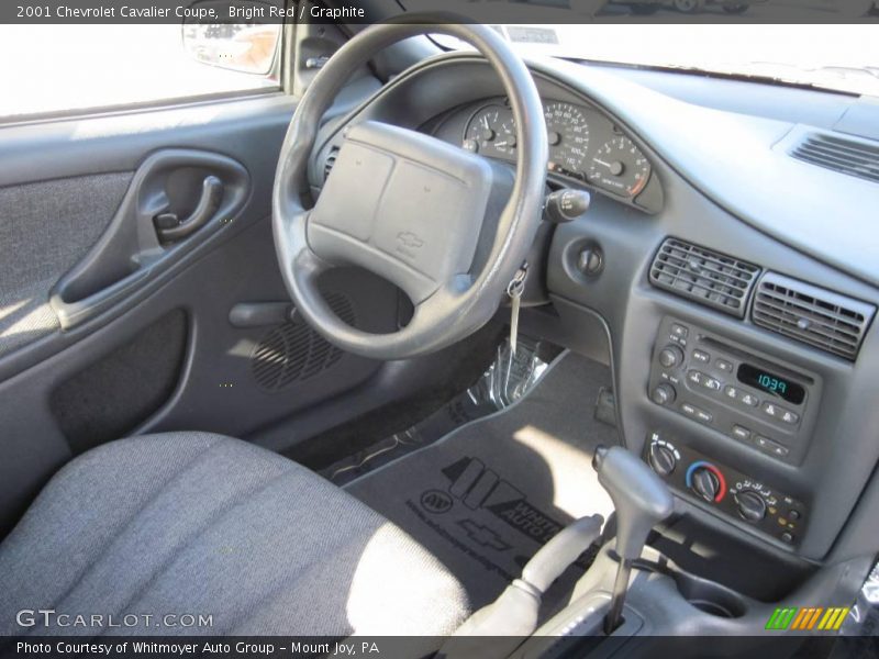 Bright Red / Graphite 2001 Chevrolet Cavalier Coupe
