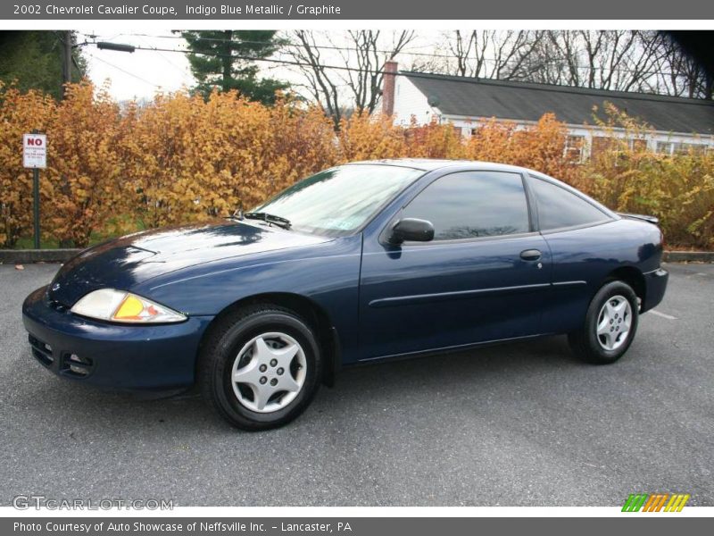 Indigo Blue Metallic / Graphite 2002 Chevrolet Cavalier Coupe