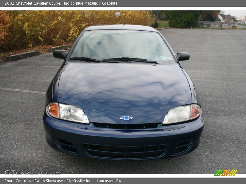 Indigo Blue Metallic / Graphite 2002 Chevrolet Cavalier Coupe