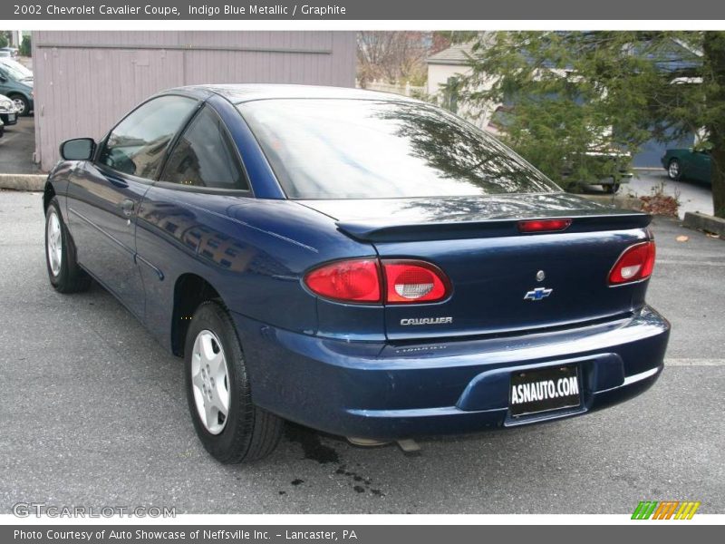 Indigo Blue Metallic / Graphite 2002 Chevrolet Cavalier Coupe