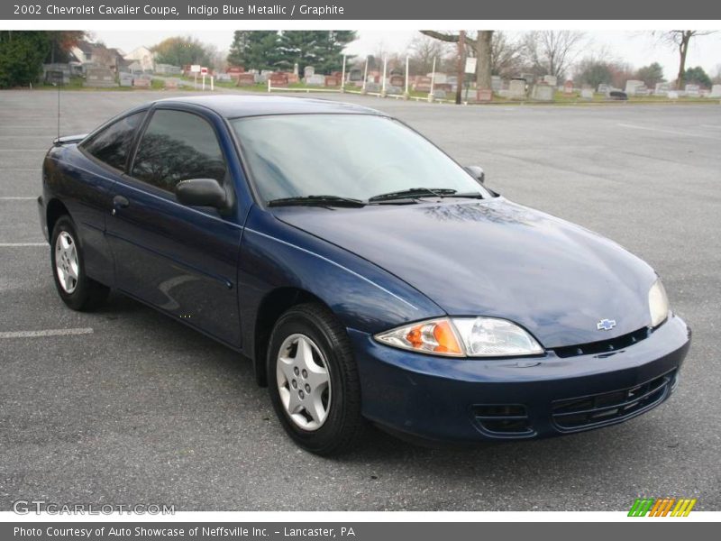 Indigo Blue Metallic / Graphite 2002 Chevrolet Cavalier Coupe