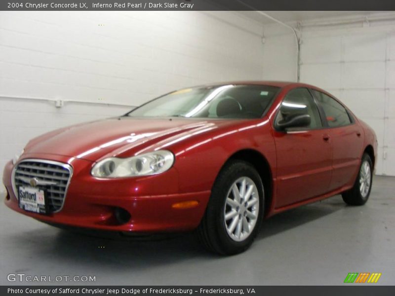 Inferno Red Pearl / Dark Slate Gray 2004 Chrysler Concorde LX