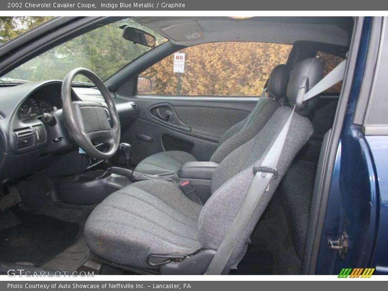 Indigo Blue Metallic / Graphite 2002 Chevrolet Cavalier Coupe