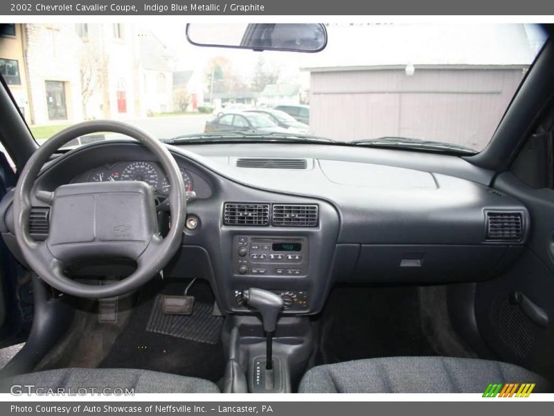 Indigo Blue Metallic / Graphite 2002 Chevrolet Cavalier Coupe