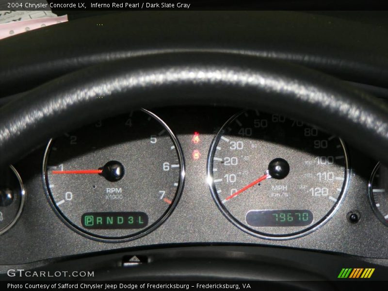 Inferno Red Pearl / Dark Slate Gray 2004 Chrysler Concorde LX