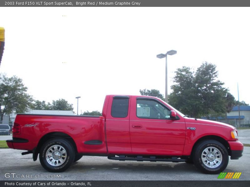 Bright Red / Medium Graphite Grey 2003 Ford F150 XLT Sport SuperCab
