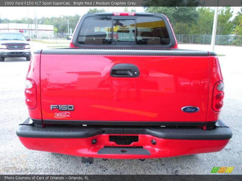 Bright Red / Medium Graphite Grey 2003 Ford F150 XLT Sport SuperCab
