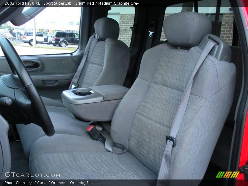 Bright Red / Medium Graphite Grey 2003 Ford F150 XLT Sport SuperCab