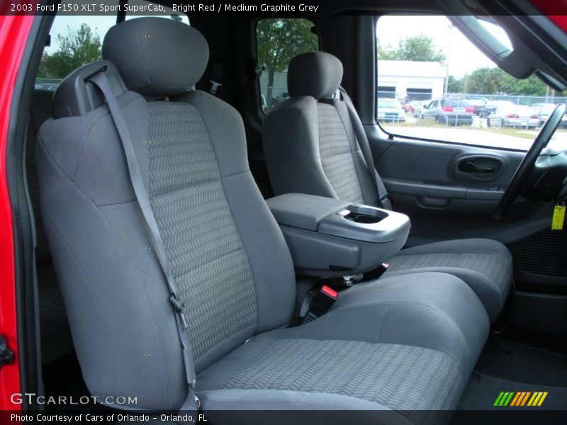 Bright Red / Medium Graphite Grey 2003 Ford F150 XLT Sport SuperCab