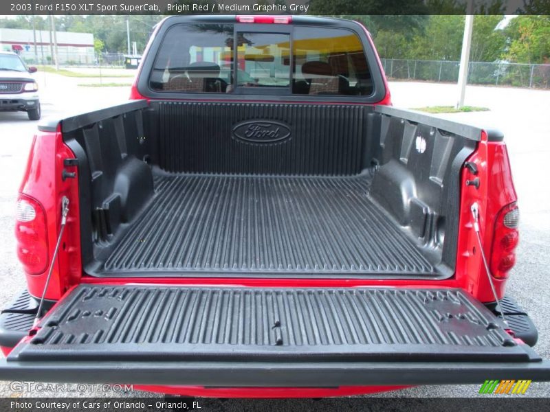 Bright Red / Medium Graphite Grey 2003 Ford F150 XLT Sport SuperCab