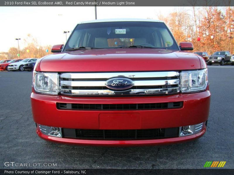 Red Candy Metallic / Medium Light Stone 2010 Ford Flex SEL EcoBoost AWD