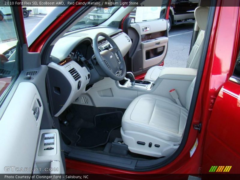 Red Candy Metallic / Medium Light Stone 2010 Ford Flex SEL EcoBoost AWD