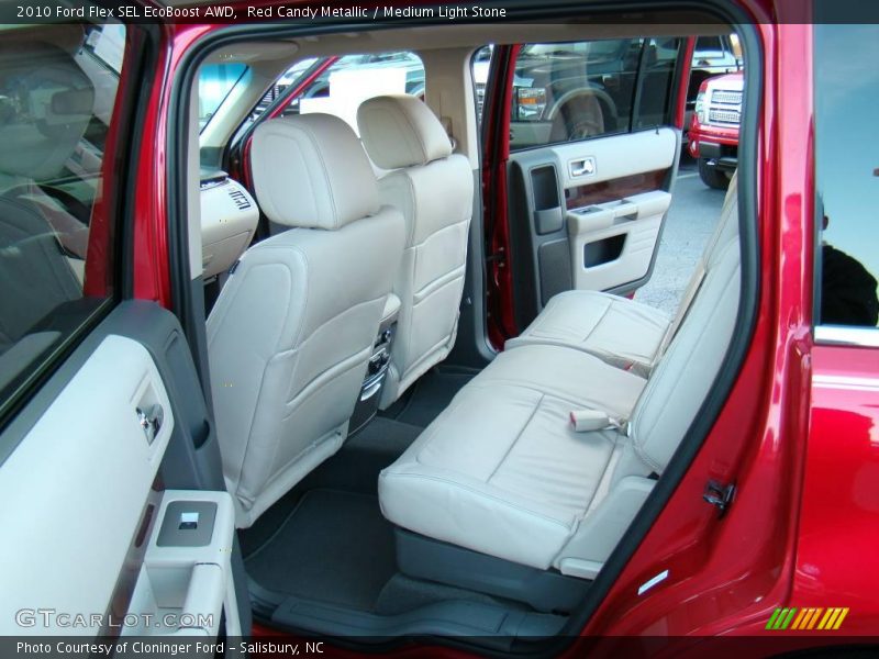 Red Candy Metallic / Medium Light Stone 2010 Ford Flex SEL EcoBoost AWD