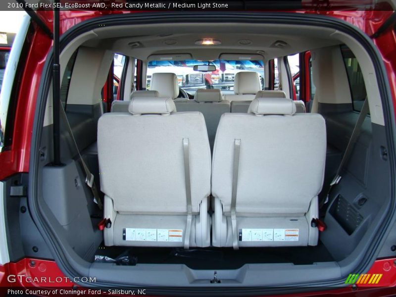 Red Candy Metallic / Medium Light Stone 2010 Ford Flex SEL EcoBoost AWD