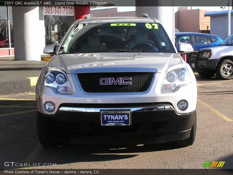 Liquid Silver Metallic / Titanium 2007 GMC Acadia SLT AWD