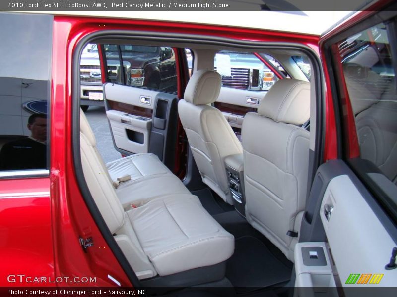 Red Candy Metallic / Medium Light Stone 2010 Ford Flex SEL EcoBoost AWD