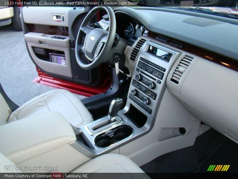 Red Candy Metallic / Medium Light Stone 2010 Ford Flex SEL EcoBoost AWD