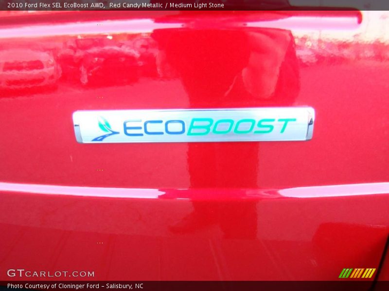 Red Candy Metallic / Medium Light Stone 2010 Ford Flex SEL EcoBoost AWD