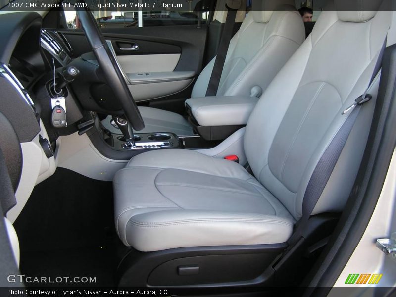 Liquid Silver Metallic / Titanium 2007 GMC Acadia SLT AWD
