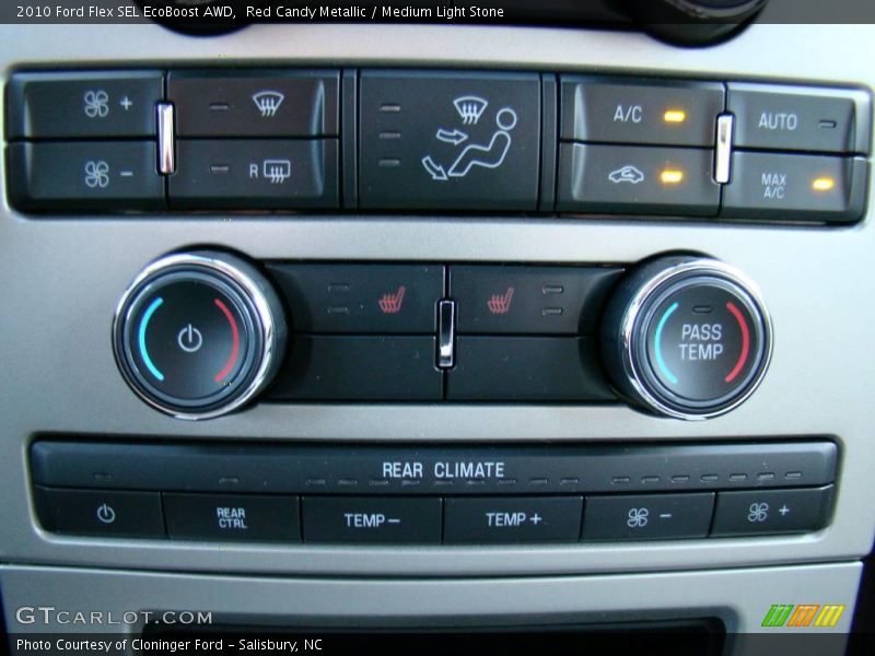 Red Candy Metallic / Medium Light Stone 2010 Ford Flex SEL EcoBoost AWD
