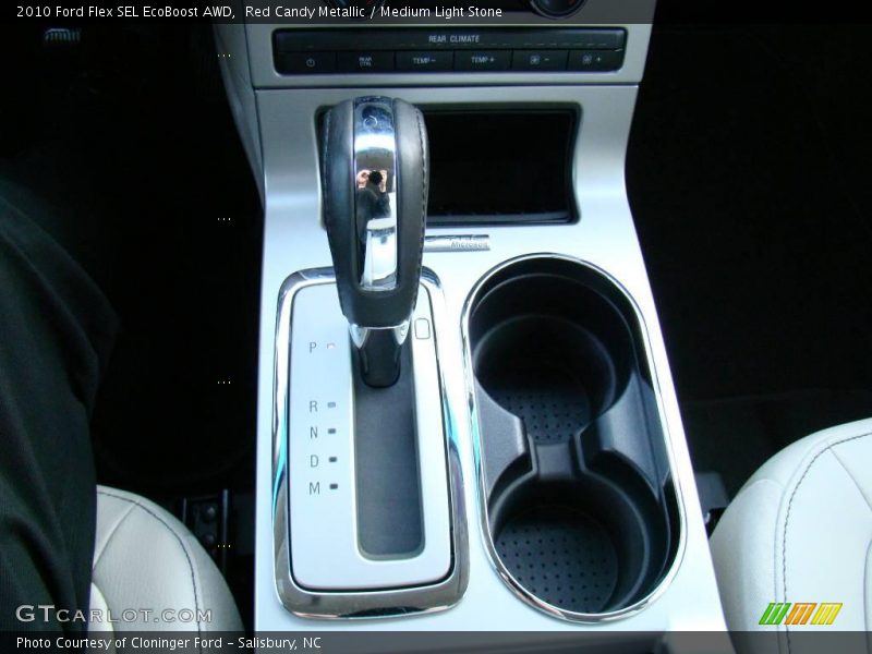 Red Candy Metallic / Medium Light Stone 2010 Ford Flex SEL EcoBoost AWD