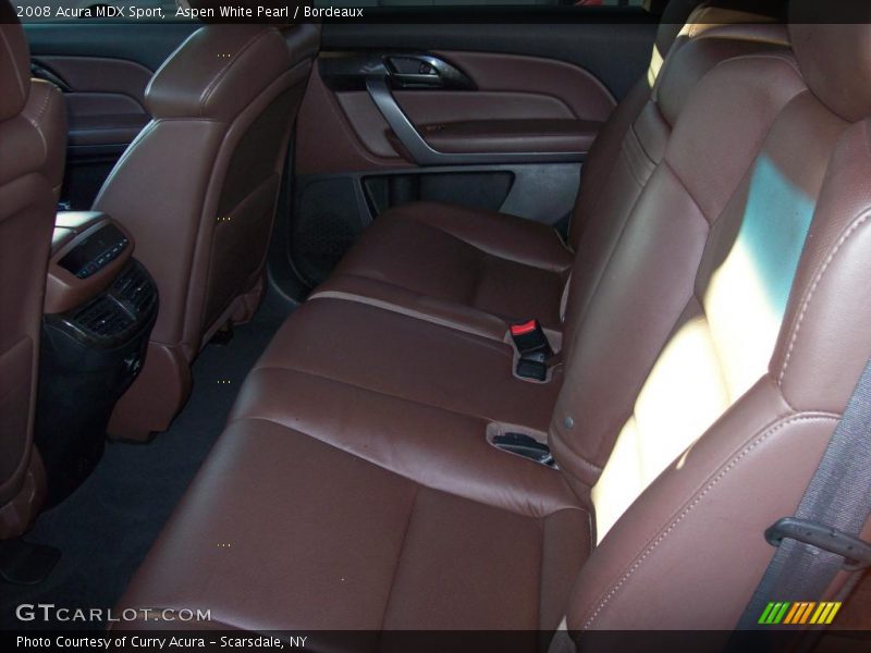 Aspen White Pearl / Bordeaux 2008 Acura MDX Sport