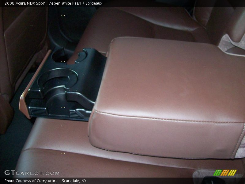 Aspen White Pearl / Bordeaux 2008 Acura MDX Sport