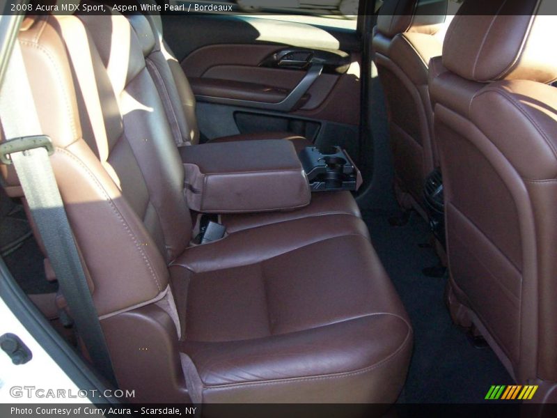 Aspen White Pearl / Bordeaux 2008 Acura MDX Sport