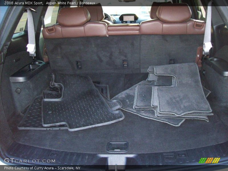 Aspen White Pearl / Bordeaux 2008 Acura MDX Sport