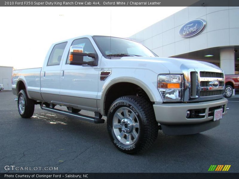 Oxford White / Chaparral Leather 2010 Ford F350 Super Duty King Ranch Crew Cab 4x4