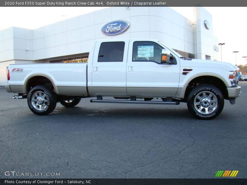 Oxford White / Chaparral Leather 2010 Ford F350 Super Duty King Ranch Crew Cab 4x4