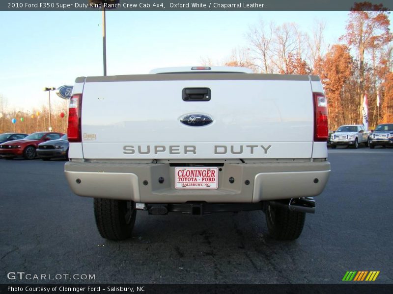 Oxford White / Chaparral Leather 2010 Ford F350 Super Duty King Ranch Crew Cab 4x4