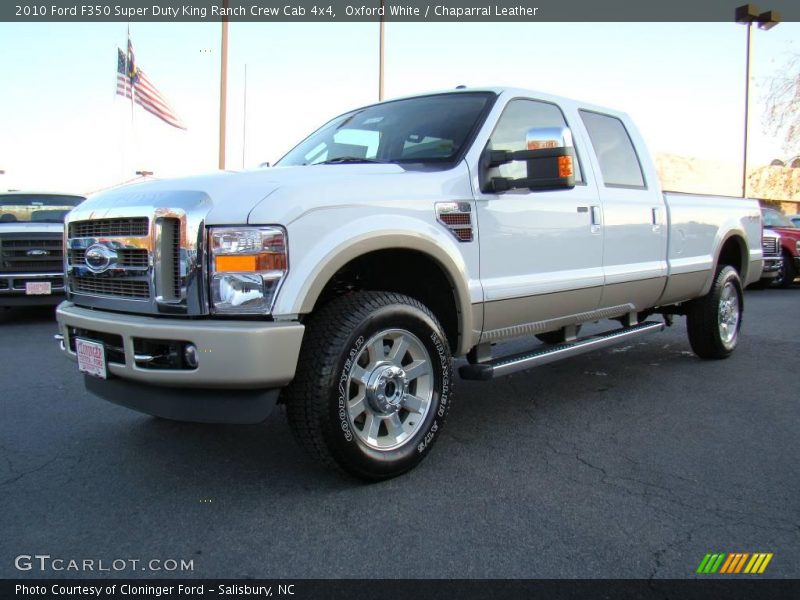 Oxford White / Chaparral Leather 2010 Ford F350 Super Duty King Ranch Crew Cab 4x4