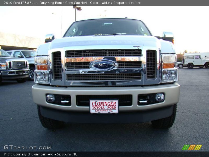 Oxford White / Chaparral Leather 2010 Ford F350 Super Duty King Ranch Crew Cab 4x4