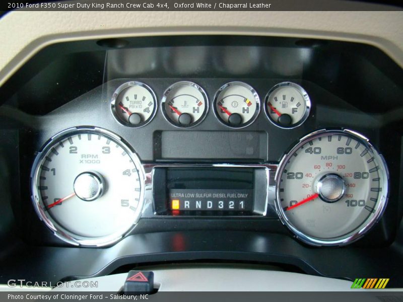 Oxford White / Chaparral Leather 2010 Ford F350 Super Duty King Ranch Crew Cab 4x4
