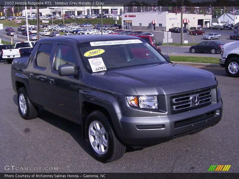 Nimbus Grey Metallic / Gray 2007 Honda Ridgeline RTS