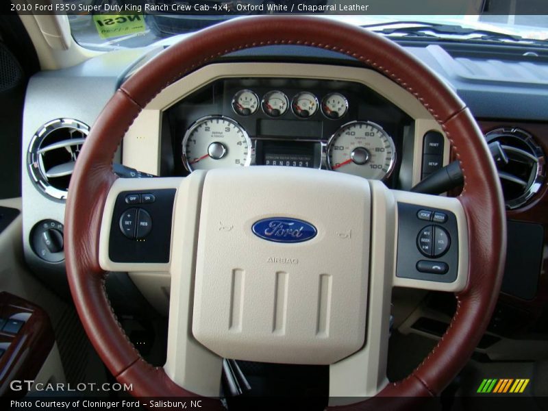 Oxford White / Chaparral Leather 2010 Ford F350 Super Duty King Ranch Crew Cab 4x4