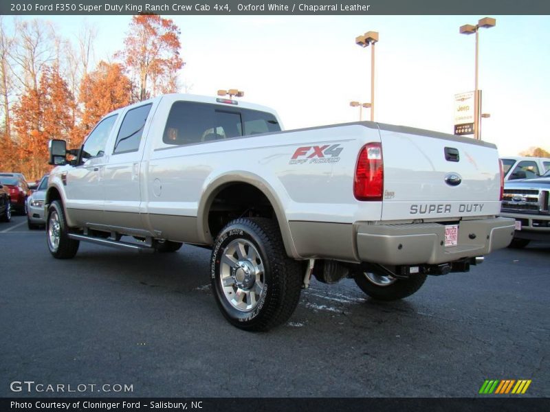 Oxford White / Chaparral Leather 2010 Ford F350 Super Duty King Ranch Crew Cab 4x4