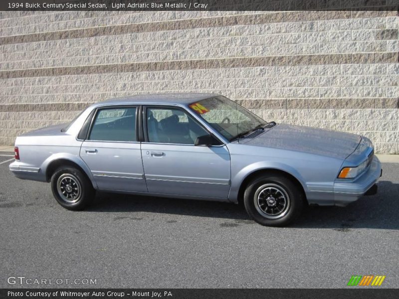 Light Adriatic Blue Metallic / Gray 1994 Buick Century Special Sedan
