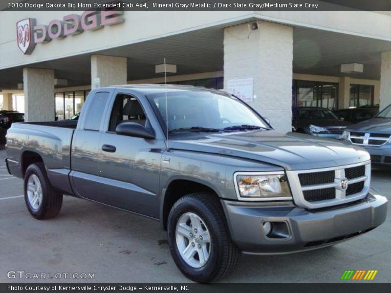 Mineral Gray Metallic / Dark Slate Gray/Medium Slate Gray 2010 Dodge Dakota Big Horn Extended Cab 4x4