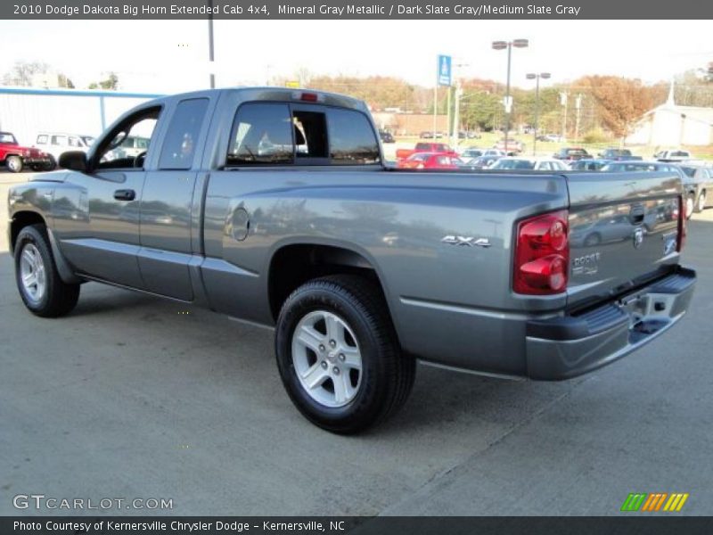Mineral Gray Metallic / Dark Slate Gray/Medium Slate Gray 2010 Dodge Dakota Big Horn Extended Cab 4x4