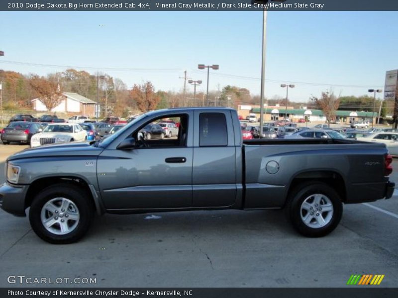 Mineral Gray Metallic / Dark Slate Gray/Medium Slate Gray 2010 Dodge Dakota Big Horn Extended Cab 4x4