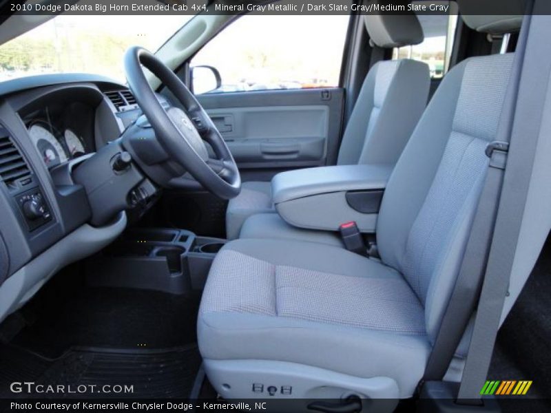 Mineral Gray Metallic / Dark Slate Gray/Medium Slate Gray 2010 Dodge Dakota Big Horn Extended Cab 4x4