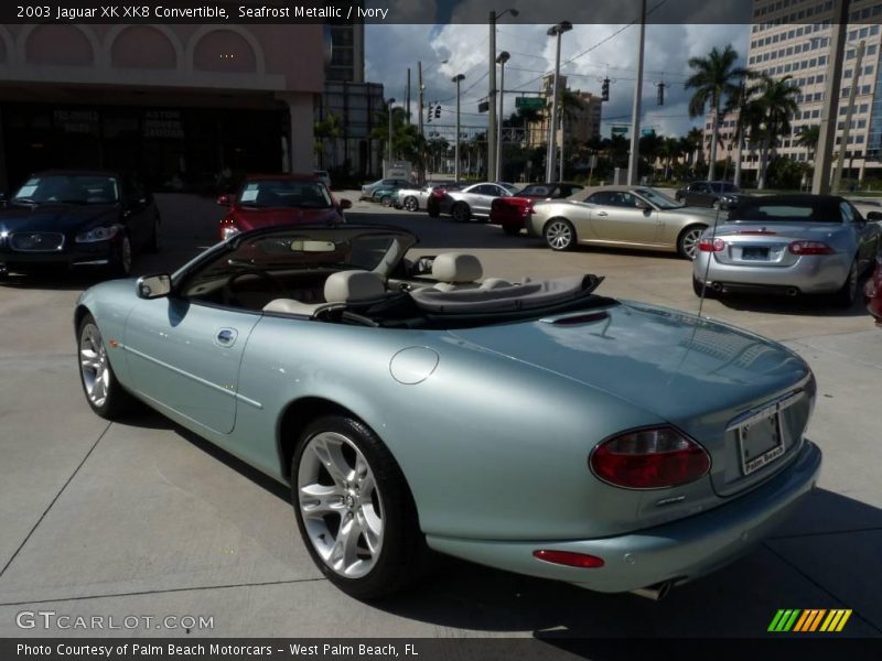Seafrost Metallic / Ivory 2003 Jaguar XK XK8 Convertible
